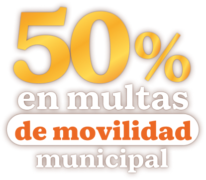 50% de descuento en multas de movilidad municipal